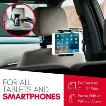 Adjustable Car Tablet Mount for iPad and Devices
