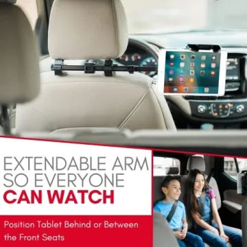 Adjustable Car Tablet Mount for iPad and Devices