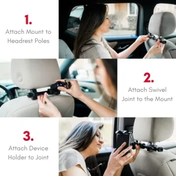 Adjustable Car Tablet Mount for iPad and Devices
