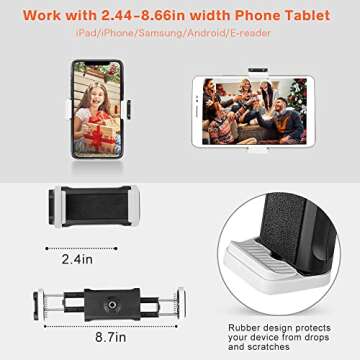 UBeesize Lightweight 50’’ Phone Tripod with Remote Control
