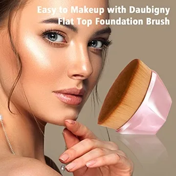 Daubigny Rose Golden Foundation Brush for Flawless Makeup