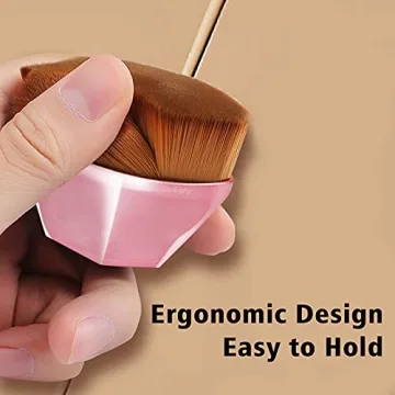 Daubigny Rose Golden Foundation Brush for Flawless Makeup