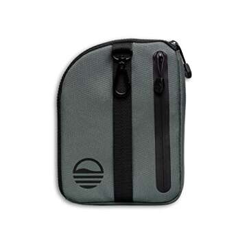 Golf Valuables Pouch with Clip by Sunday Golf | Zippered, Water Resistant Nylon, for Extra Tees, Pen...