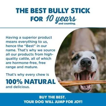 Best Bully Sticks - Odorless Natural Chew Treat for Dogs