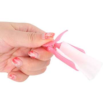 Dr.Nail 10Pcs Professional Plastic Acrylic Nail Art Polish Remover Clips UV Gel Wrap Cleaner Soak Off Cap Clip