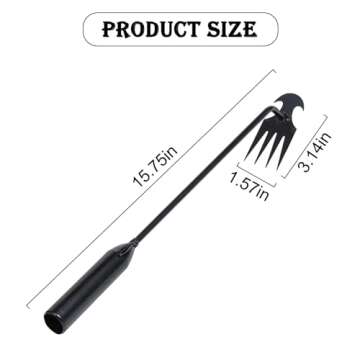 Weeder Puller Tool Weeding Tools Weed Puller Tool for Weed Artifact Uprooting Weeding Tool,4 Teeth M...