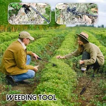 Weeder Puller Tool Weeding Tools Weed Puller Tool for Weed Artifact Uprooting Weeding Tool,4 Teeth Manganese Gardening Hand Weeder Tools,Garden Weed Puller,Weeding Tool for Growing Agricultural