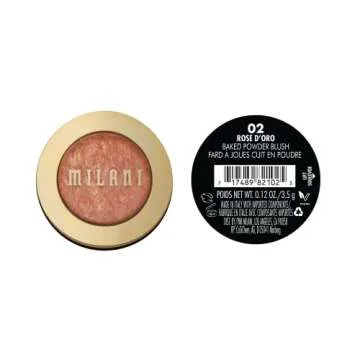 Milani Baked Blush - Rose D'Oro (0.12 Ounce) Cruelty-Free Powder Blush - Shape, Contour & Highlight Face for a Shimmery or Matte Finish