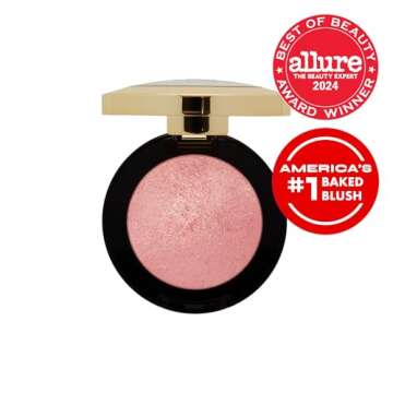 Milani Baked Blush - Rose D'Oro (0.12 Ounce) Cruelty-Free Powder Blush - Shape, Contour & Highlight Face for a Shimmery or Matte Finish