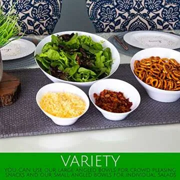 PLASTICPRO Elegant Disposable Bowls, Perfect for Parties - Pack of 4