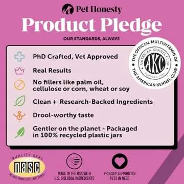 Pet Honesty Multivitamins for Dogs, 10-in-1 Supplement Chews