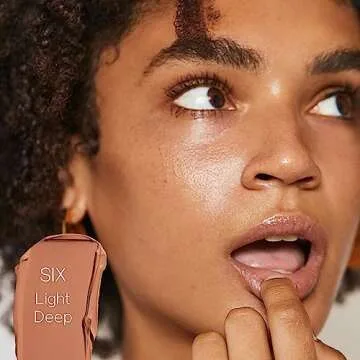 Saie Slip Tint SPF 35 Tinted Moisturizer - Light Coverage Moisturizer + Broad Spectrum Zinc Oxide Sunscreen with Hydrating Hyaluronic Acid - Shade Six (1.35 oz)