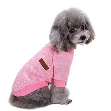 Jecikelon Dog Sweater Soft & Cozy for Small Pets