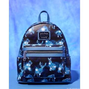 Loungefly WB Harry Potter Patronus Collection Mini-Backpack, Amazon Exclusive