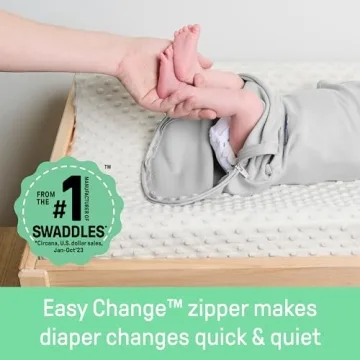SwaddleMe Easy Change Zippered Swaddle for Newborns
