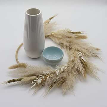 SUJISPR Real Dried Plants Wreath Made from Natural Dried Flowers for Front Door Festival Hanging Decorations Welcome Decor Wall Home Decor Wedding Decorations(Brown)