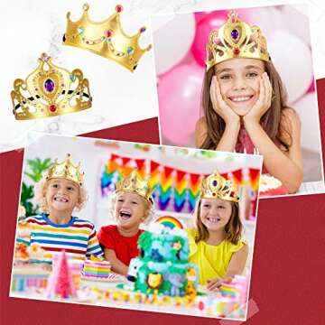 Yaomiao 44 Pcs Foam Crowns for Kids - Birthday Party Supplies