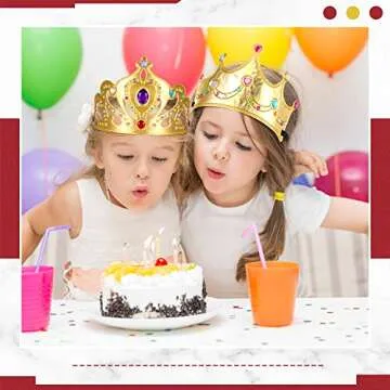 Yaomiao 44 Pcs Foam Crowns for Kids - Birthday Party Supplies