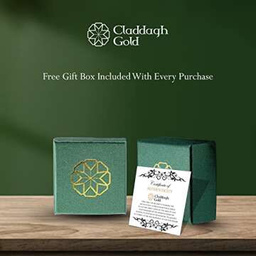 Claddagh Gold .925 Sterling Silver Motorcycle Charm Necklace