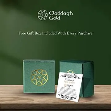 Claddagh Gold .925 Sterling Silver Motorcycle Charm Necklace