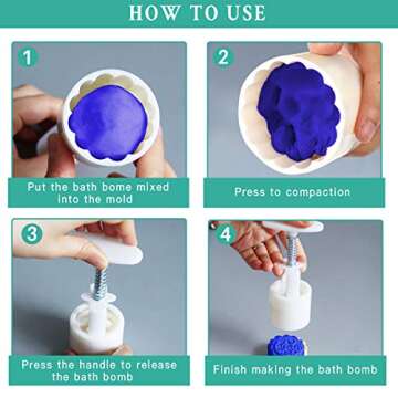 Akamino Bath Bomb Mold Kit for Fun DIY Crafting