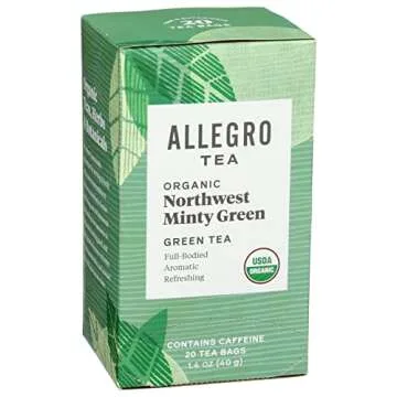 Allegro Tea Organic Northwest Minty Green Tea Bags - 20 Count