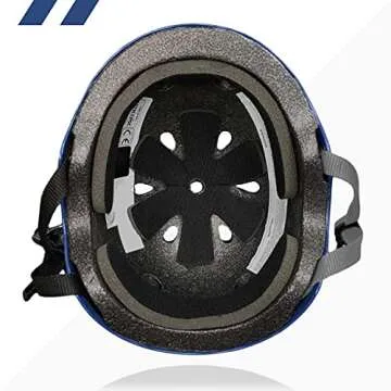 80Six Dual Certified Kids Bike, Skate, and Scooter Helmet, Navy Matte, Small/Medium - Ages 5+