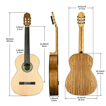 Affordable TARIO Fretless Classical Guitar for Music Lovers