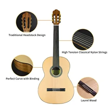 Affordable TARIO Fretless Classical Guitar for Music Lovers