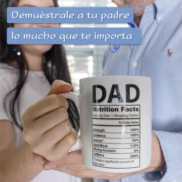 Light Autumn Funny Gifts for Dad - 11 oz Ceramic Dad Coffee Mug from Daughter or Son - Dad Coffee Cu...