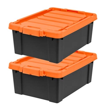 Heavy Duty Lockable Storage Bins - Stackable & Made in USA