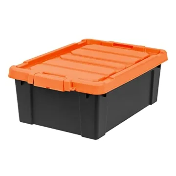 Durable Stackable Storage Bins Made in USA Lockable