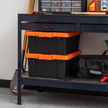 Durable Stackable Storage Bins Made in USA Lockable