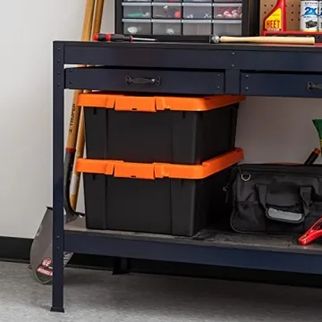 Durable Stackable Storage Bins Made in USA Lockable