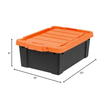 Durable Stackable Storage Bins Made in USA Lockable