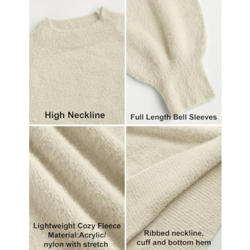 Chic ZESICA Turtleneck Long Sleeve Knit Sweater Dress