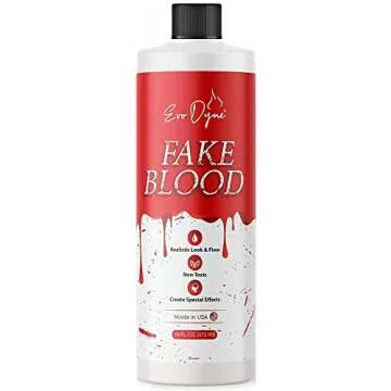 Evo Dyne Fake Blood (16 FL OZ), Made in the USA - Fake Blood for Halloween Costumes & Parties | Looks & Feels Like Real Blood
