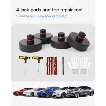 SUMK Tesla Lifting Jack Pads & Tire Repair Tool Kit