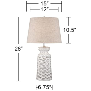 360 Lighting Helene Rustic Table Lamps Set of 2