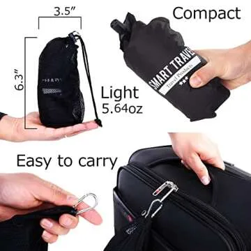 Smart Travel Travel Products Lumbar Pillow Inflatable Lumbar Support Pillow Travel Pillows for Airplane Long Flight Essential for Women Men Kids