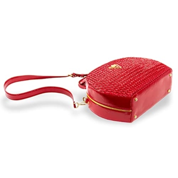 Valentino Orlandi Quilted Red Handbag for Stylish Women