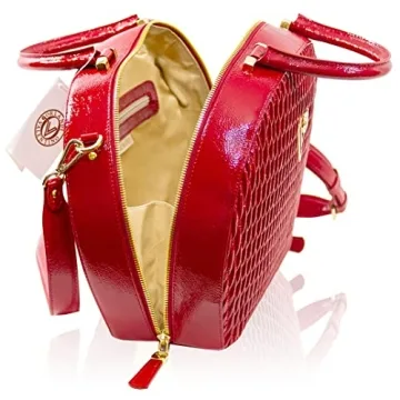 Valentino Orlandi Quilted Red Handbag for Stylish Women