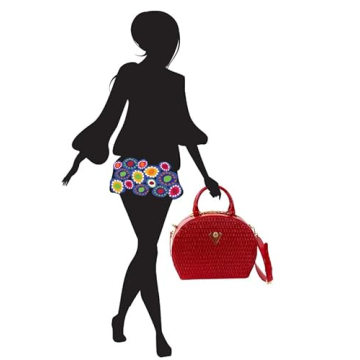 Valentino Orlandi Quilted Red Handbag for Stylish Women