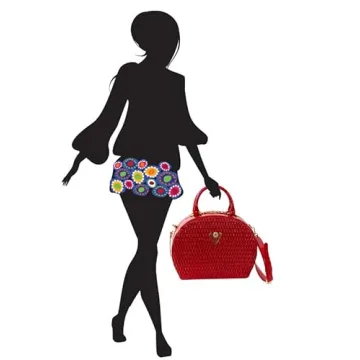 Valentino Orlandi Quilted Red Handbag for Stylish Women