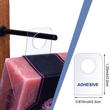 Blulu Clear Adhesive Hang Tags - 1500 Durable Display Tabs