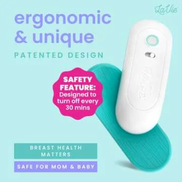 LaVie™ Lactation Massager with Warming for Breastfeeding | Breast Massager with Heat and Vibration for Clogged Ducts, Improved Milk Flow, and Engorged Breast Relief | Increase Milk Supply