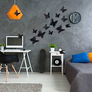 120 3D Butterfly Wall Stickers for Home Wedding Decor