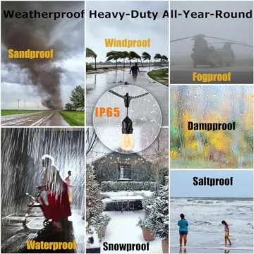 Meidaoduo 100FT Outdoor String Lights for Ambiance