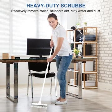 SetSail Floor Scrub Brush with Adjustable Handle and Stiff Bristles