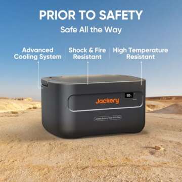Jackery Expansion Battery Pack 1000 Plus, 1264Wh LiFePO4 Battery Pack for Portable Power Station Explorer 1000 Plus, Extra Expandable Battery for Outdoor RV Camping and Home Emergency
